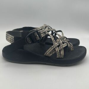 Chaco Z/Cloud X2 Webb Angora Women's Walking Shoes Sandals Size 7 Black White‎